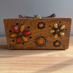 Enid Collins "Les Fleurs" Box Purse